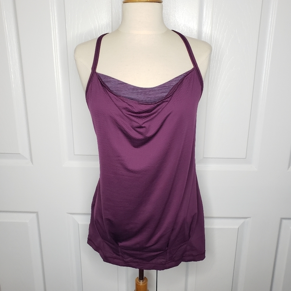 Lululemon C.Y.B. Tank in Wee Are From Space September Plum purple Built in Bra